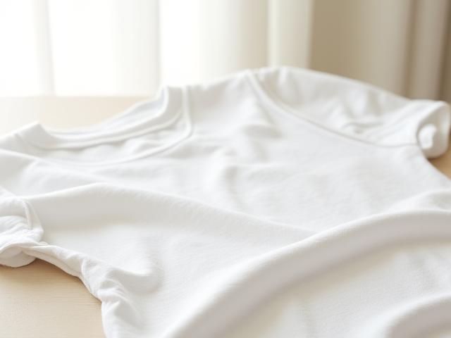 Baju kapas organik berwarna putih