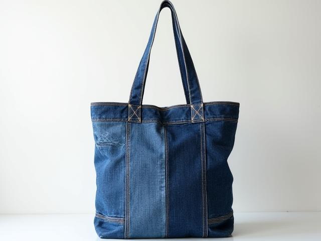 Beg tote dari seluar jeans terpakai